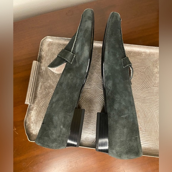 Forrest/ olive green suede loafers - Picture 6 of 9